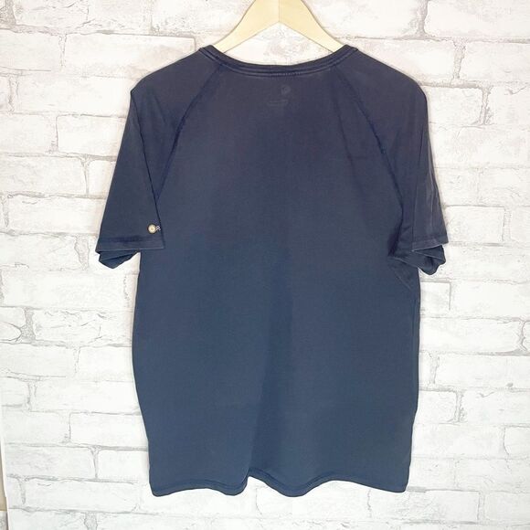 Men's Carhartt Navy Blue Relaxed Fit Front Pocket Tee Shirt - Picture 6 of 6